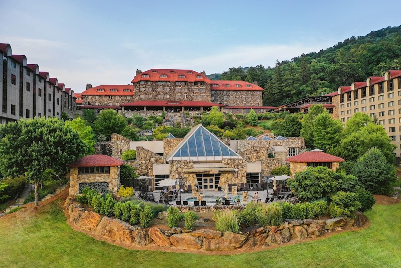 Check in at The Omni Grove Park Inn & Spa
